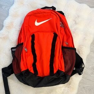 Nike Unisex Vibrant Orange and Black Backpack